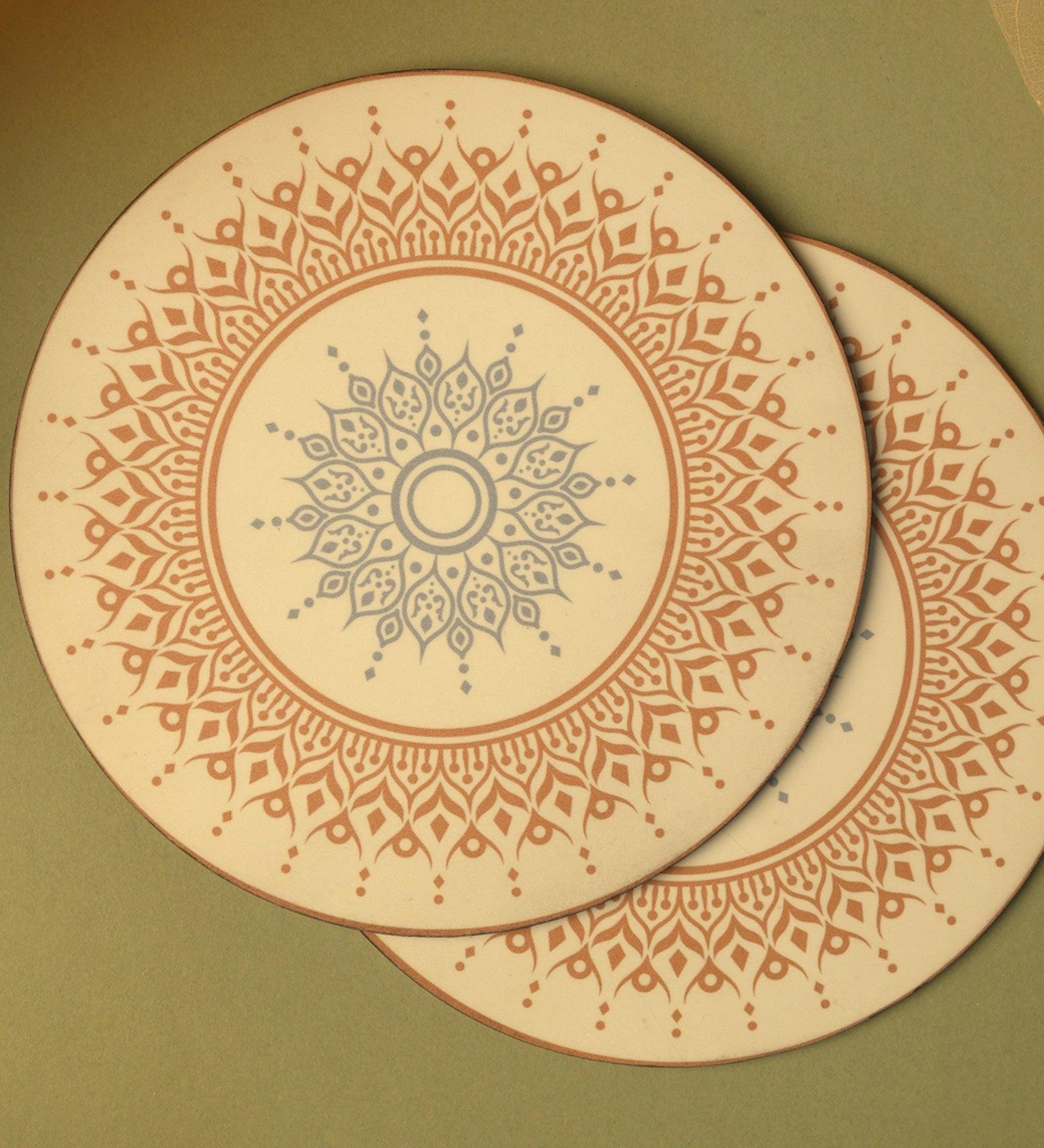 Blue Bloom Big Trivet (Set of 4)