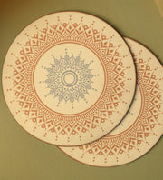 Blue Bloom Big Trivet (Set of 4)