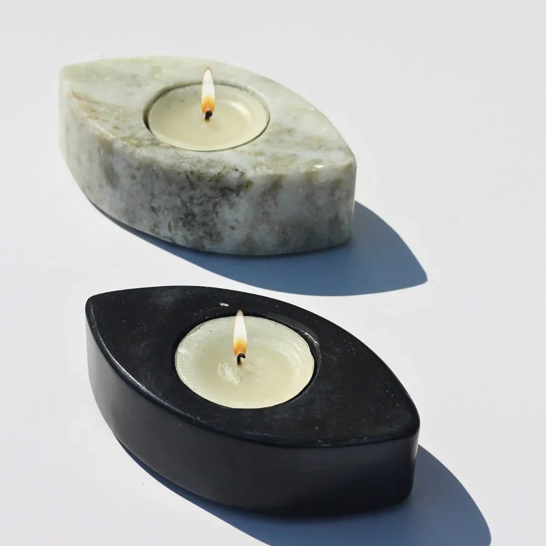 Marble Eyes T-Light Holder (Set of 2)