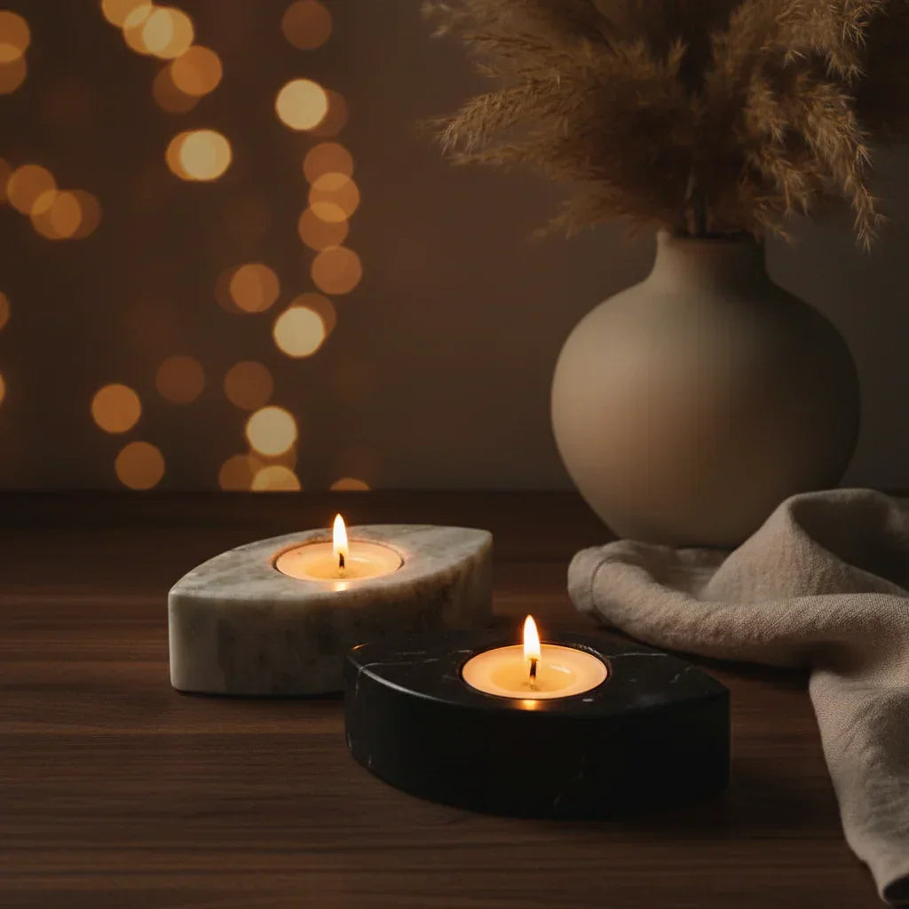 Marble Eyes T-Light Holder (Set of 2)