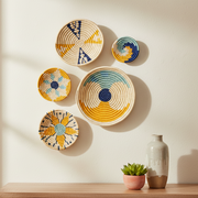 Sabai Grass Patterned Wall Hanging Set