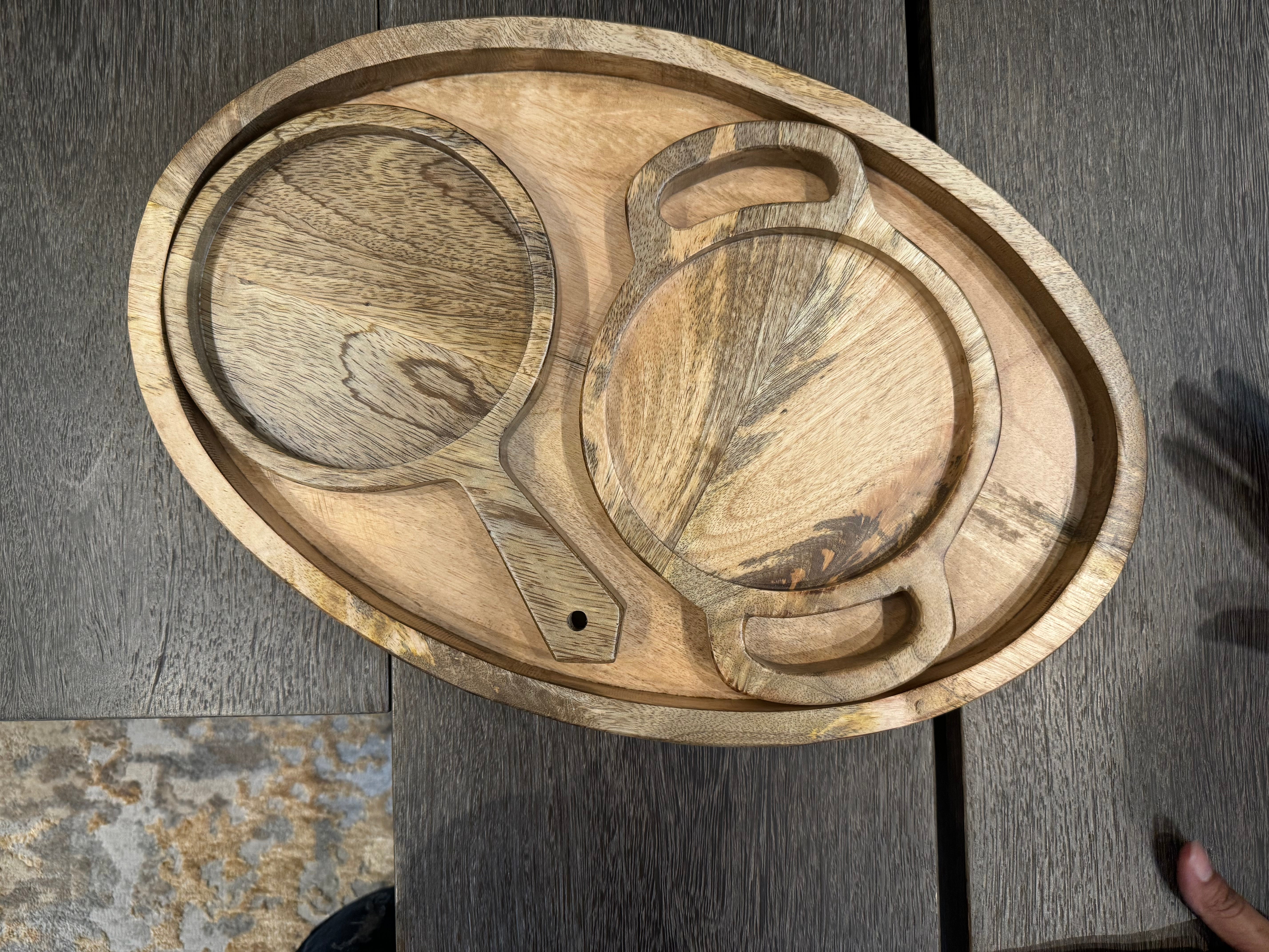 Symphony Platters | Serving Platters and a Tray For Kitchen | Set of 3