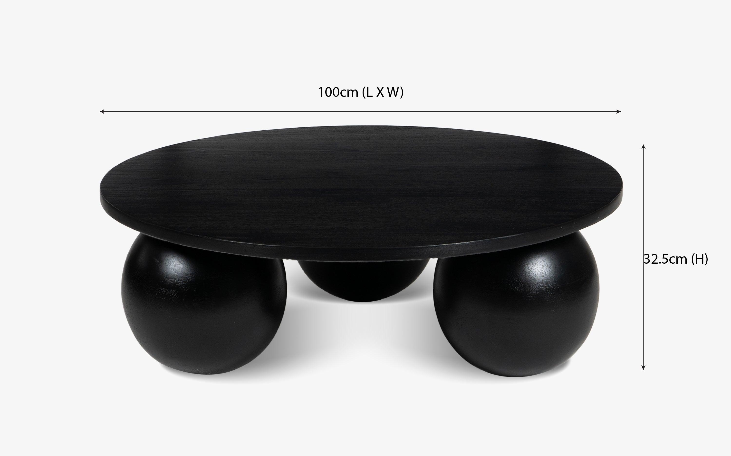 Ala Noir Coffee Table | Mango Wood Tea Table | Wooden Center Table For Living Room