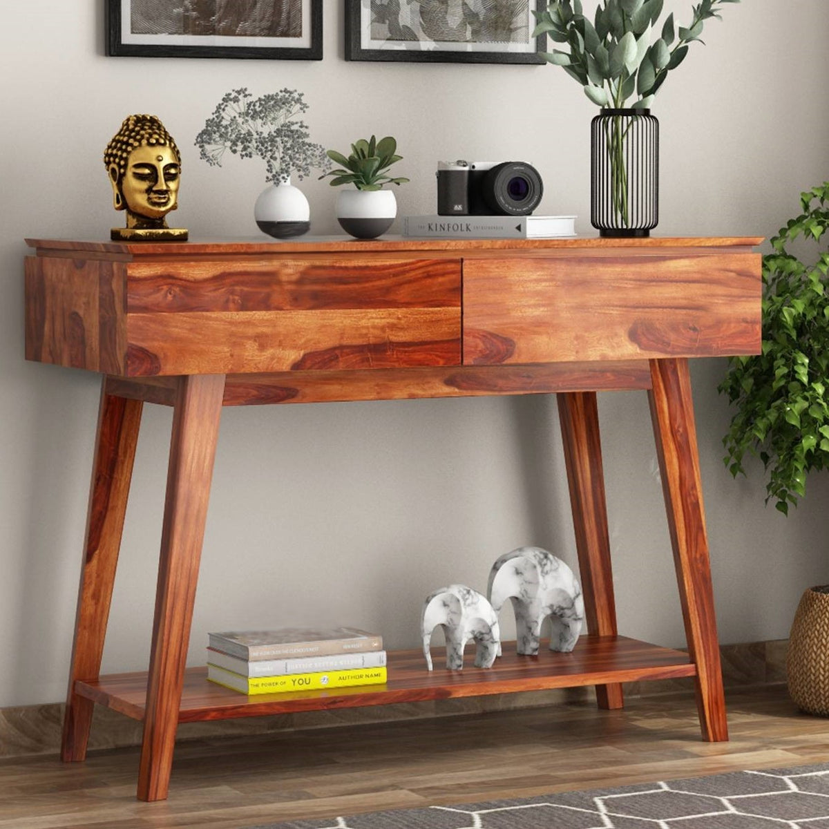 Neptune Console | Sheesham Wood
