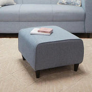 Minicoy Fabric Ottoman (Sky Blue)