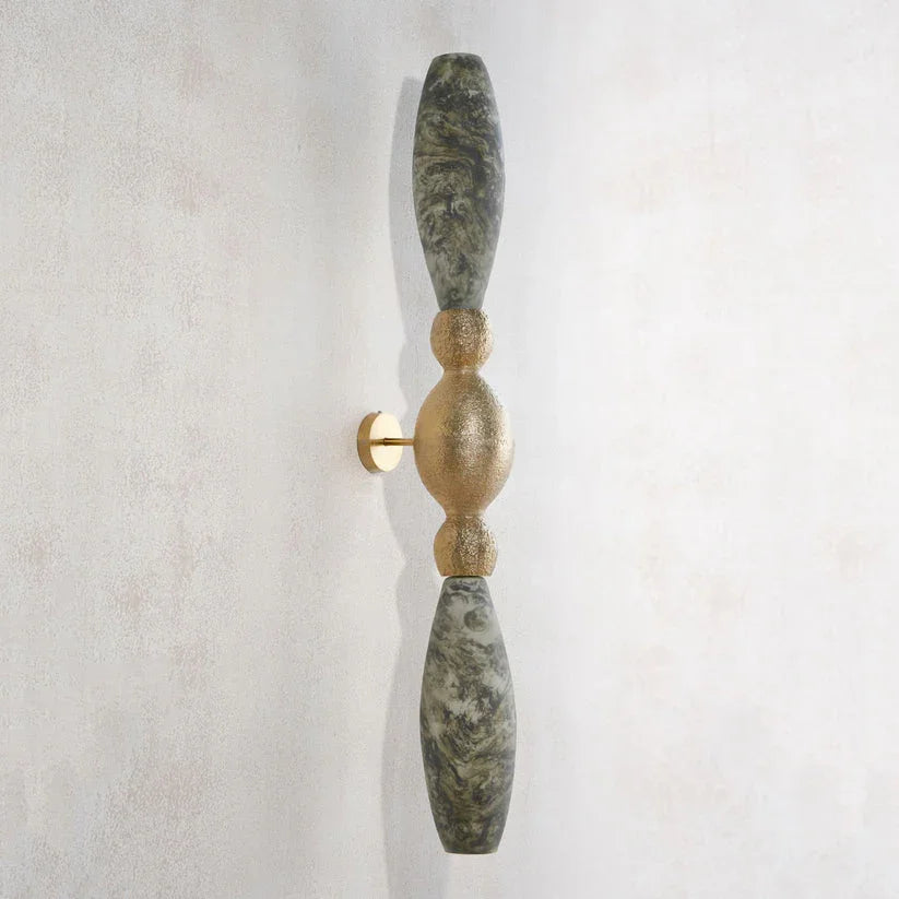 Bella Green Oval Double Casted Wall Lamp