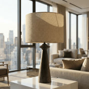 crafted Mango Wood Table Lamp