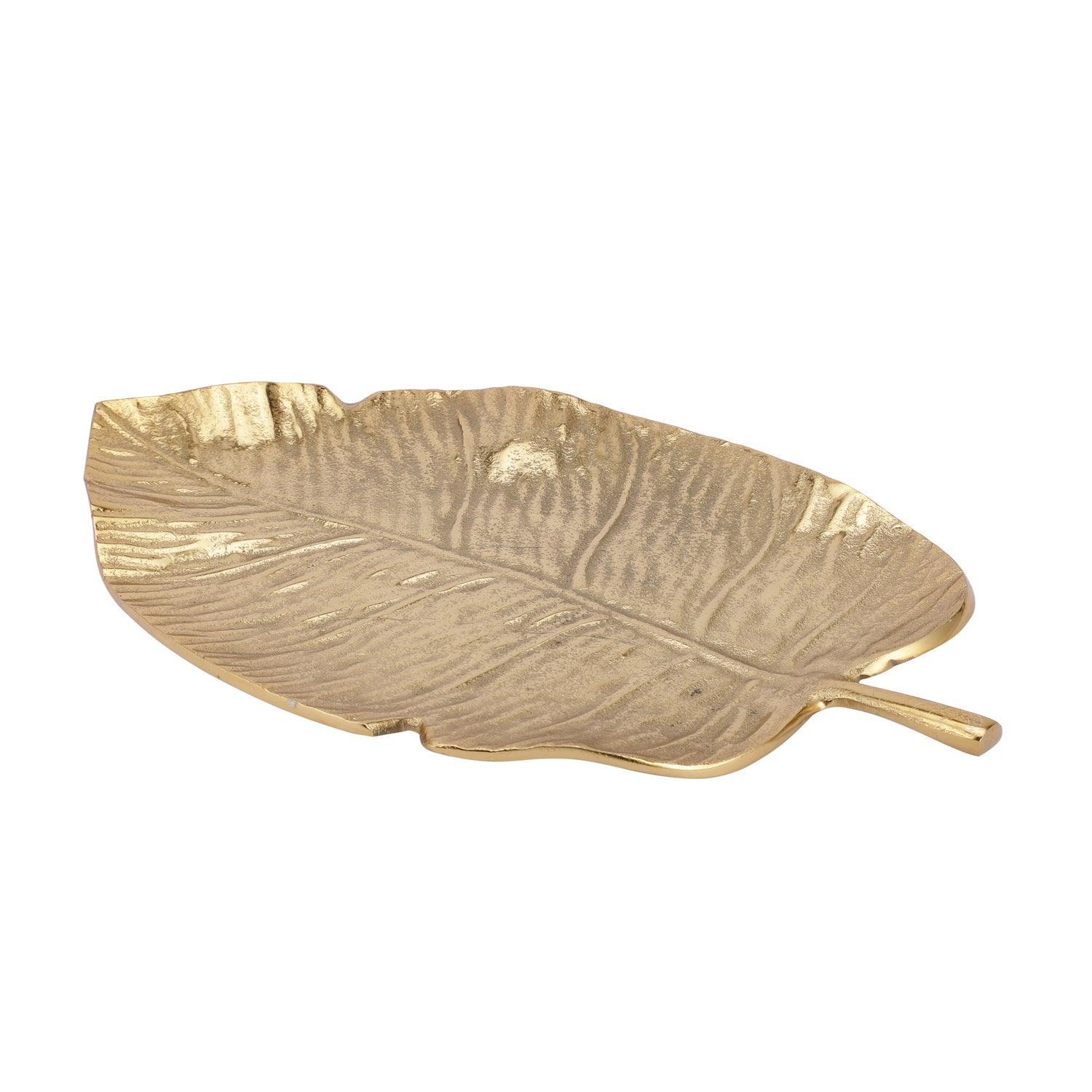 Leaf Design Serving Platter & Tray | Multipurpose Decorative Tray -1Pc