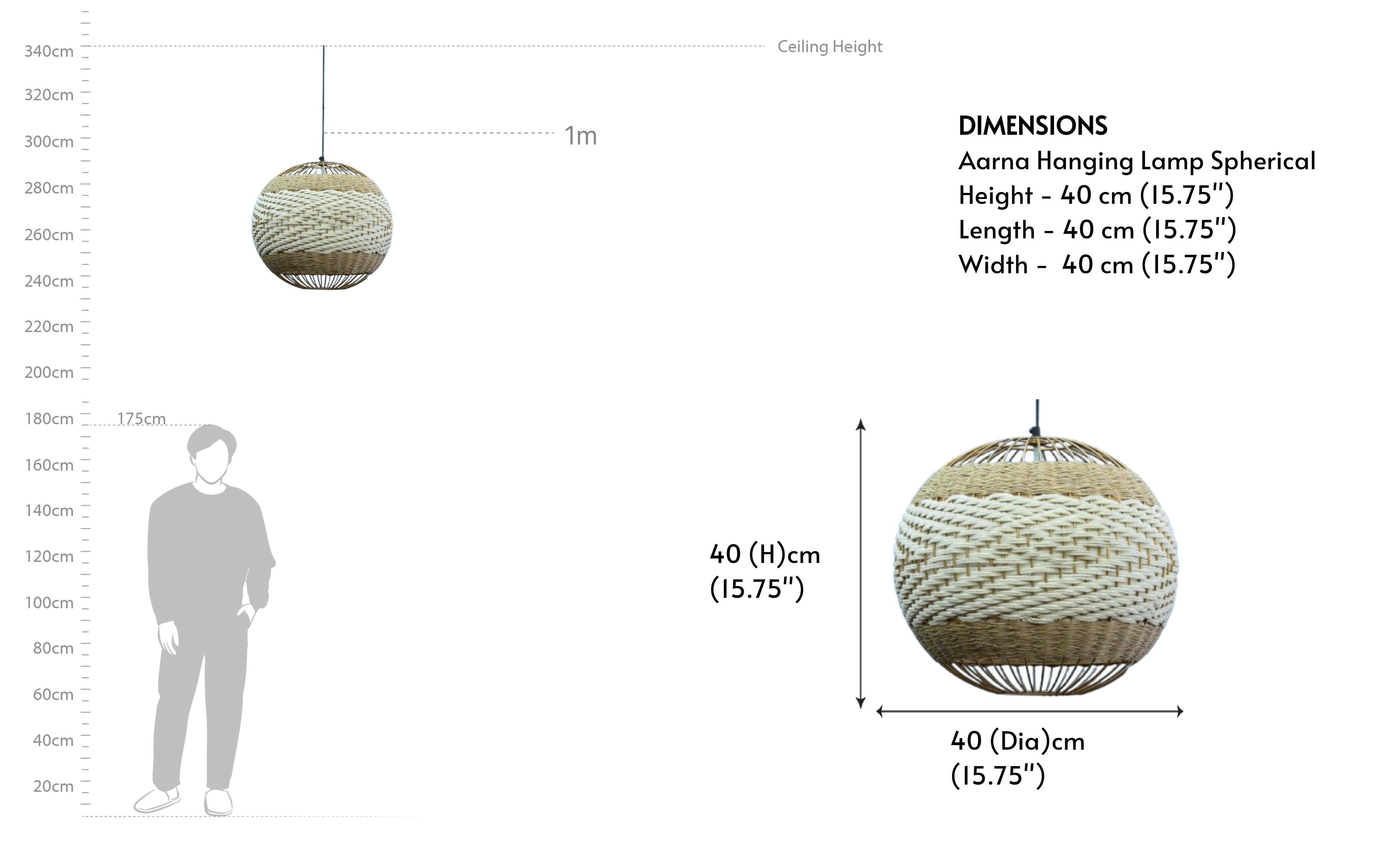 Aarna Hanging Lamp Spherical
