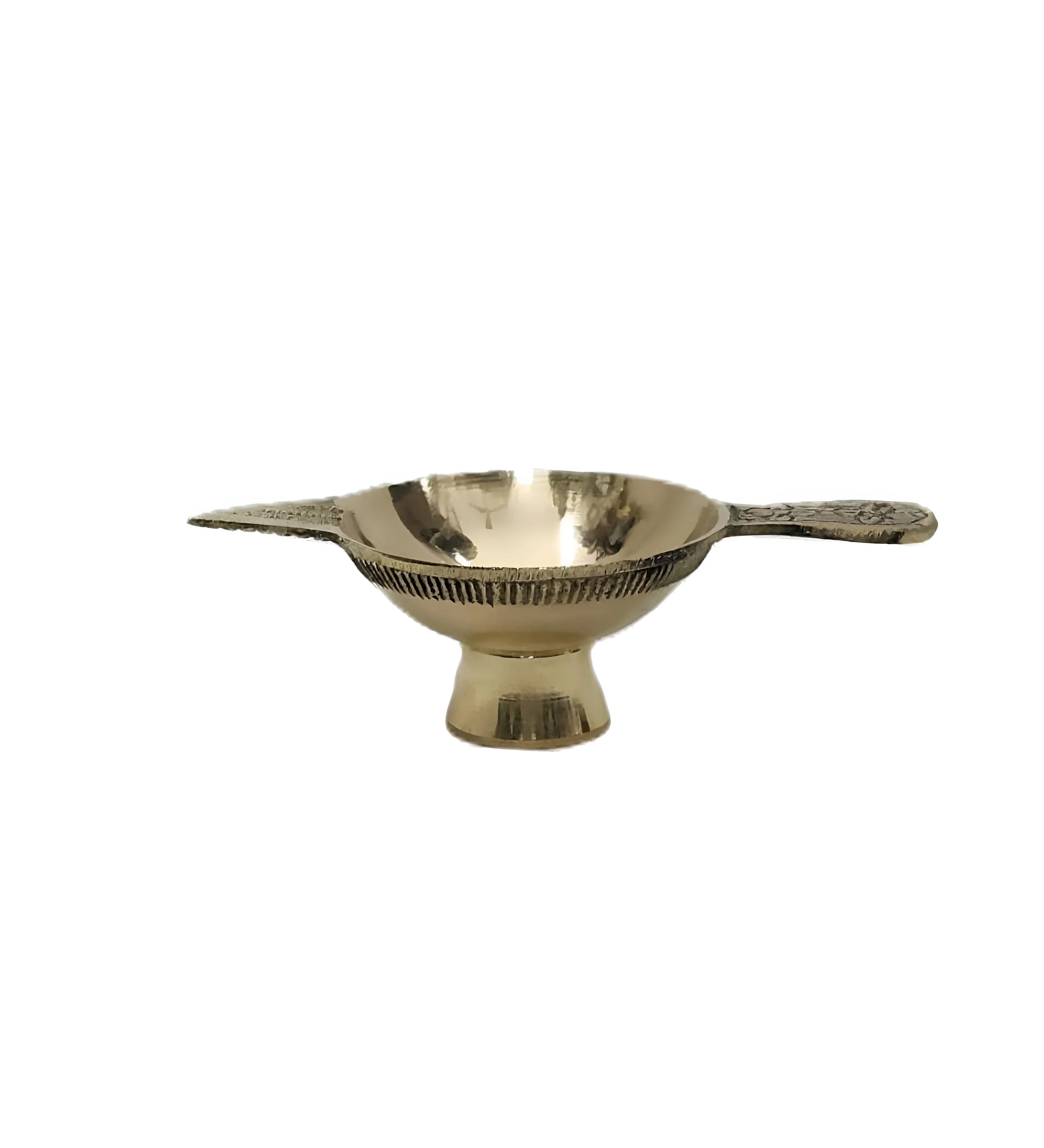 Pure Brass Aura Diya – Pure Brass Traditional Oil Lamp for Pooja, Aarti, and Festivals