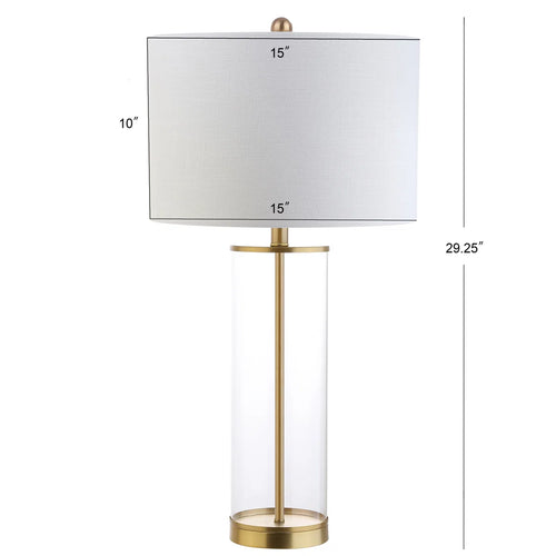 Silva Glass Column Table Lamp