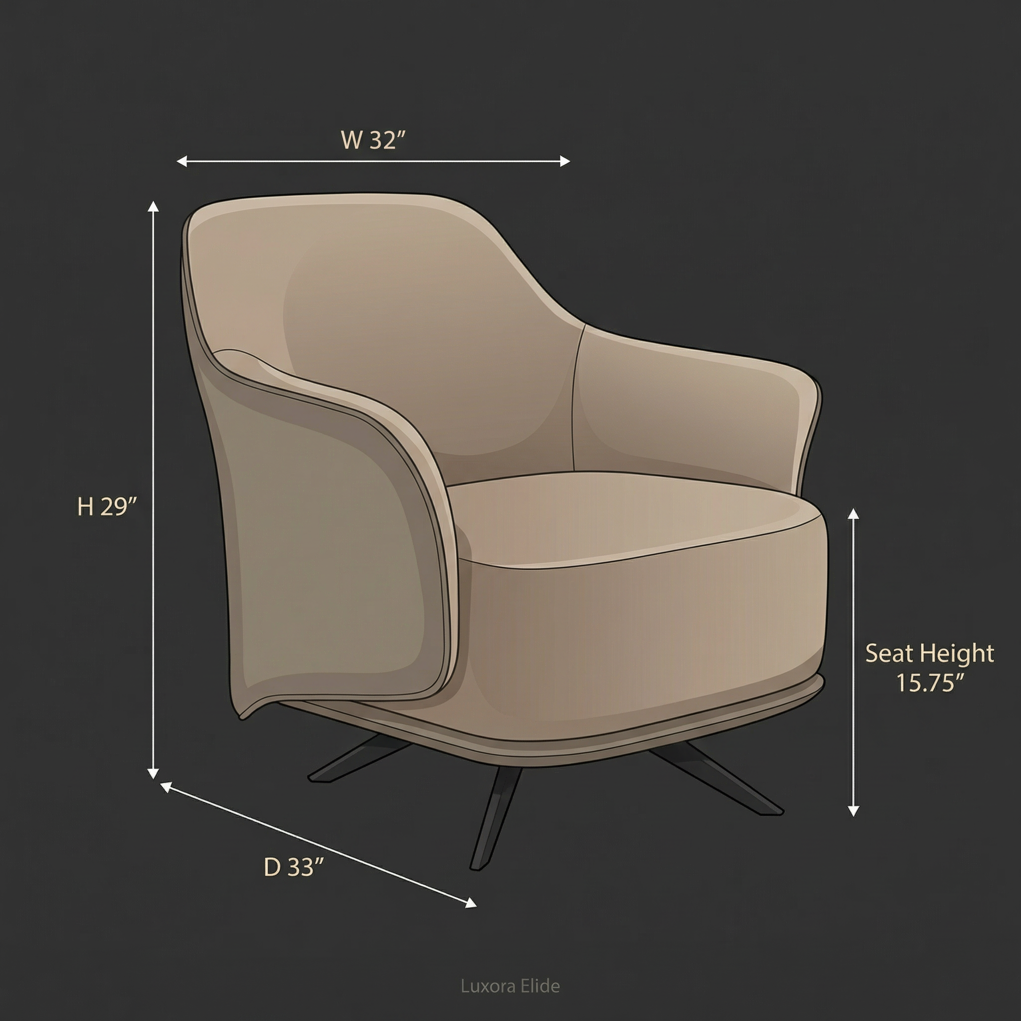 Luxora Elide Accent Chair