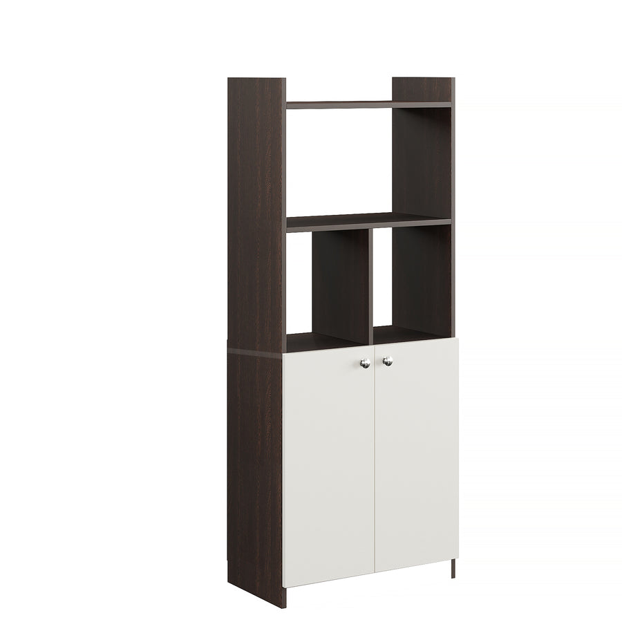 Bookshelf with Doors and Storage Cabinet - Prizm