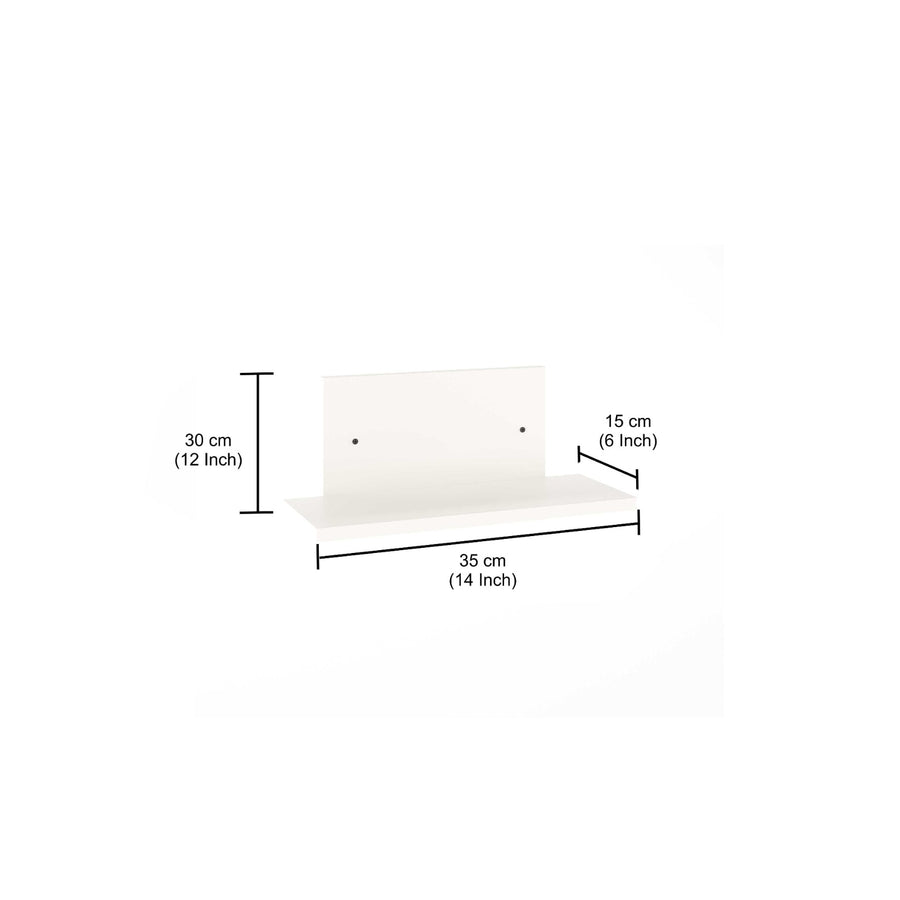Wall Mounted Floating Shelf with Storage Riyasa