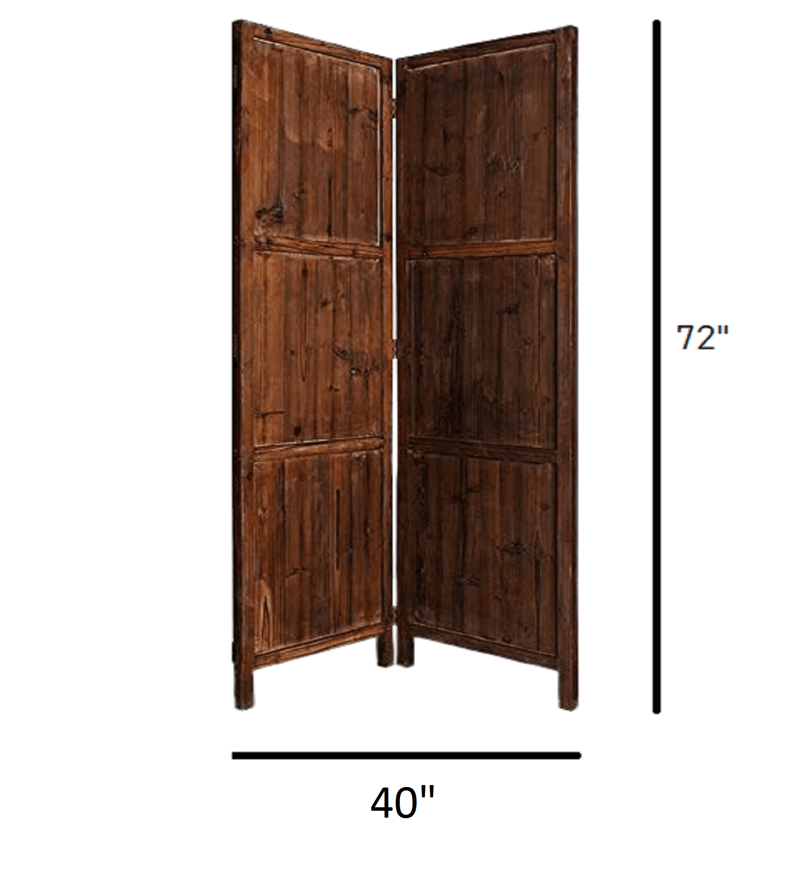 MDF Jali Folding Room Divider with Mango Wood Frame