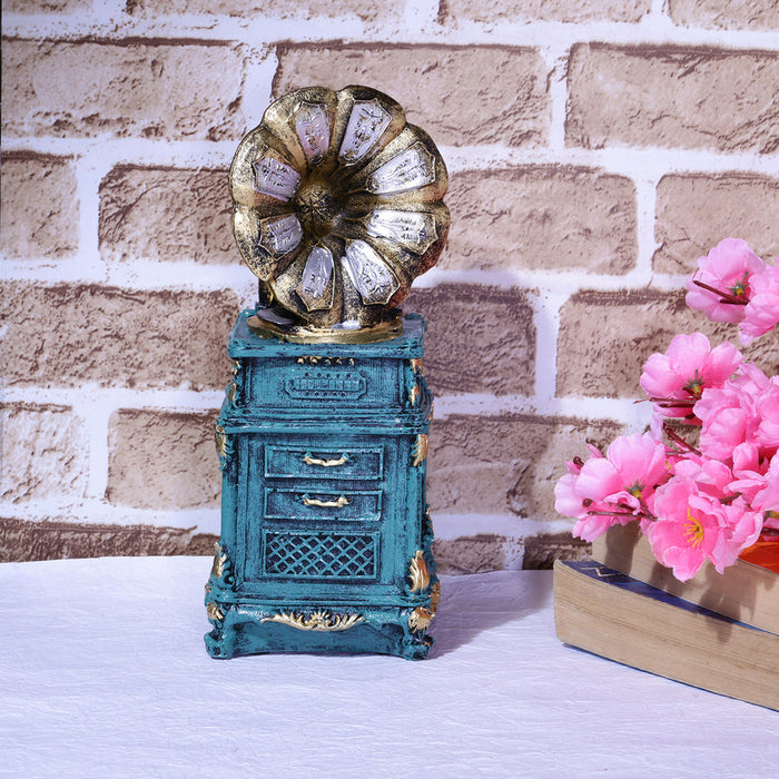 Tall Antique Gramophone Accent