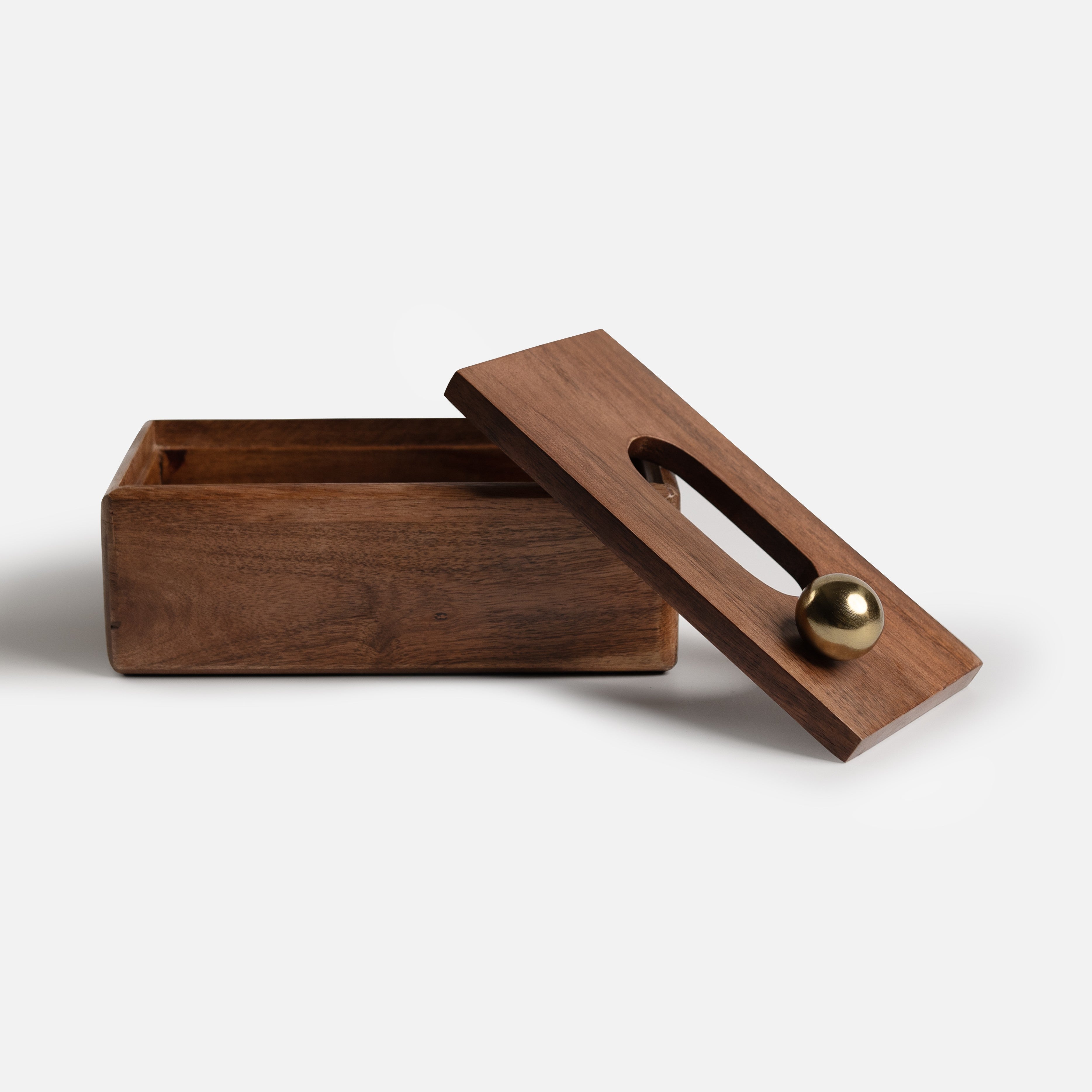 Ora -Laya Tissue Box Holder with Metal Orb