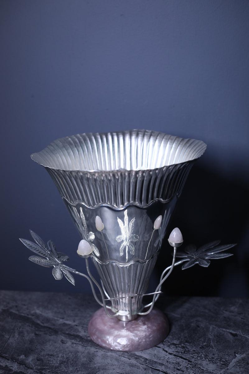 Center Vase With Flowers N Buds