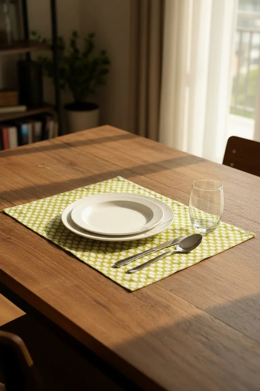 Dine Doodles Placemats | Doodle Table Mat | Cotton Table Mat - BUY 1 GET 1 FREE