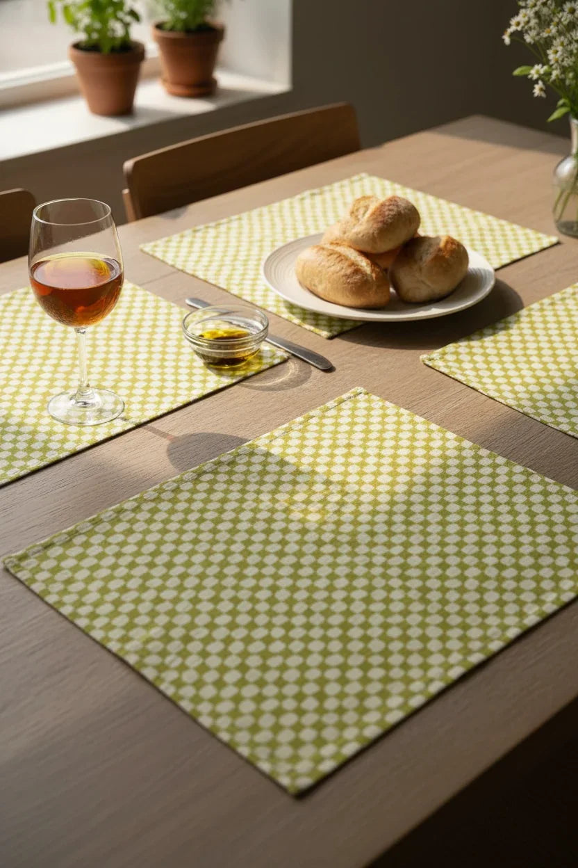 Dine Doodles Placemats | Doodle Table Mat | Cotton Table Mat - BUY 1 GET 1 FREE