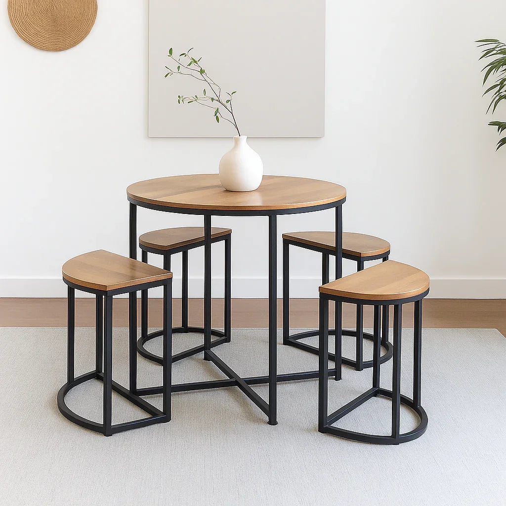 Vianna Coffee Table for Living Room with 4 seating | Mango Wood Tea Table