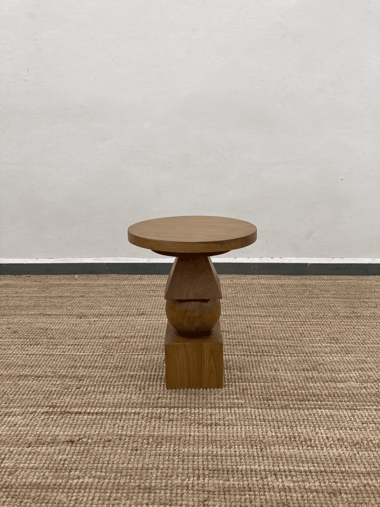 Totem Side Table | Solid Ash Wood