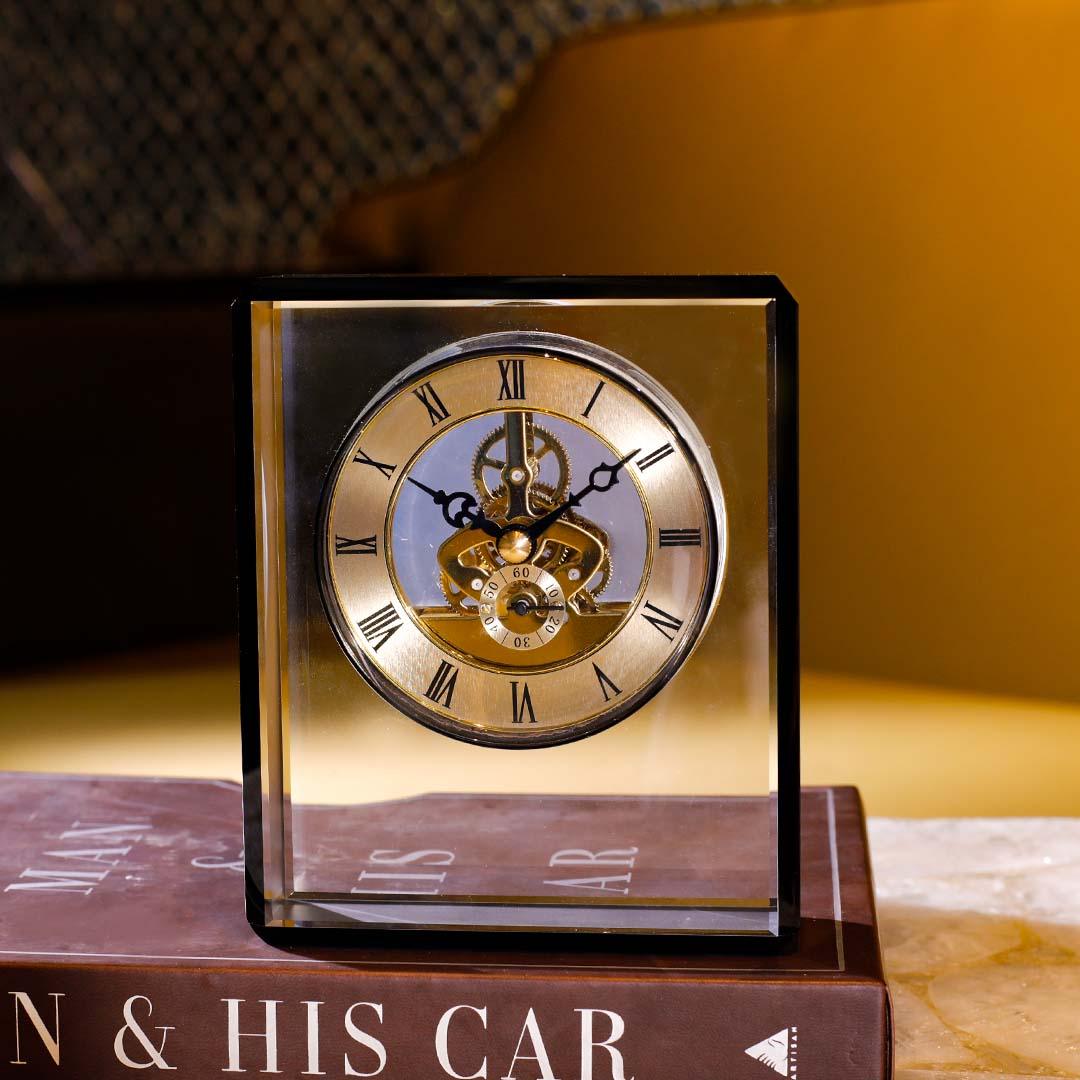 Tiler Crystal Clock | Crystal Glass