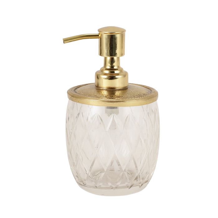 Olivia Daimond Crystal Cut Dispenser In Gold