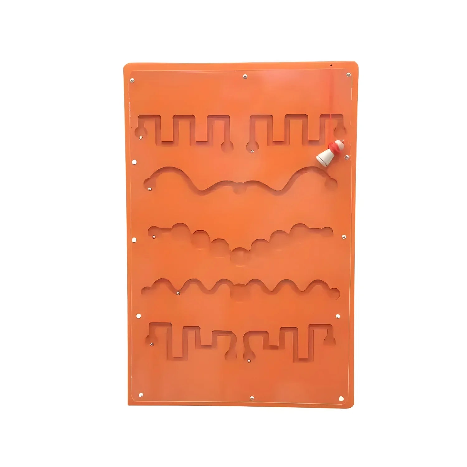 Wall Toy Orange Ball Game Zigzag Line Non-Toxic Gaming Toy