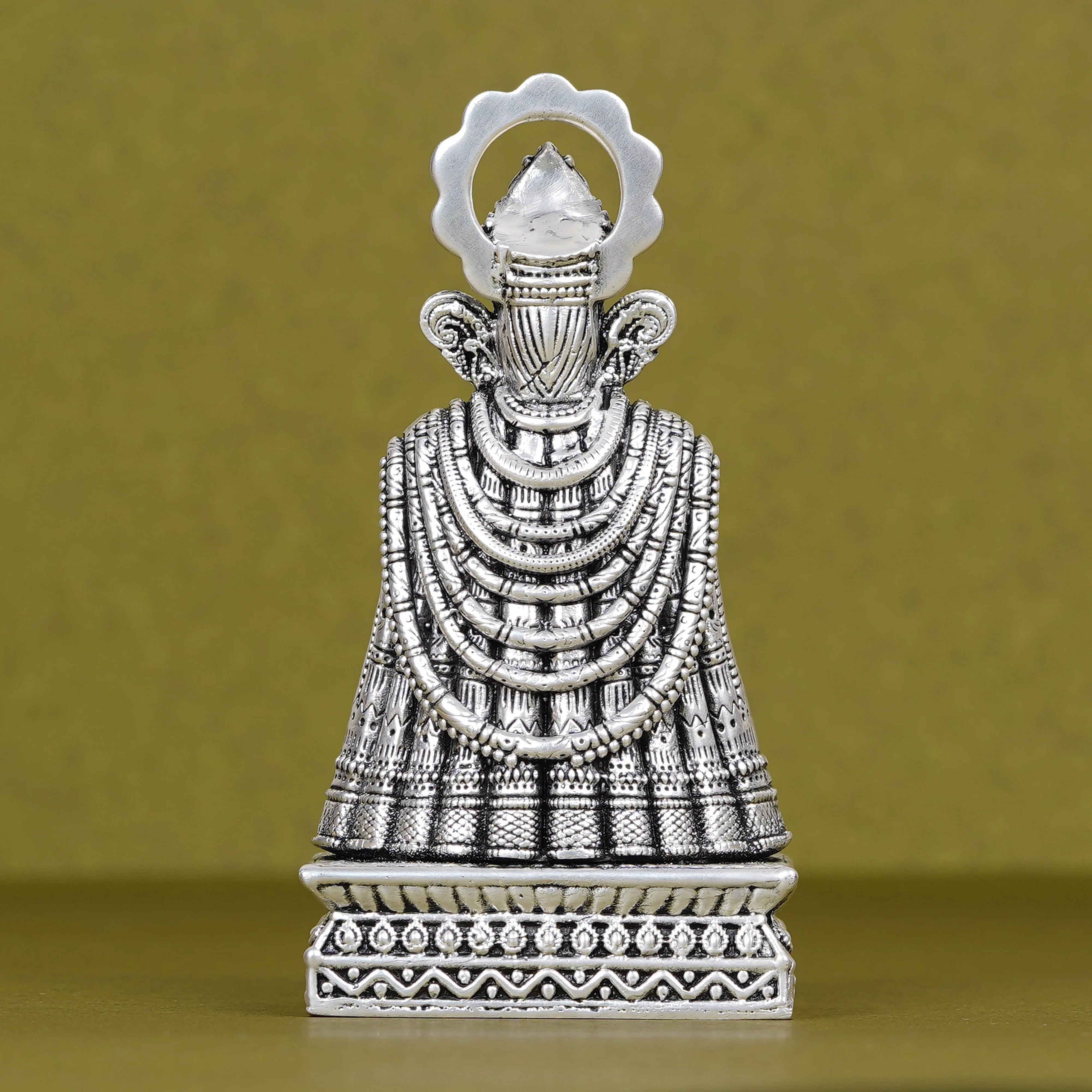 Pure Silver Plated Brass Hanuman Ji Dashboard Idol