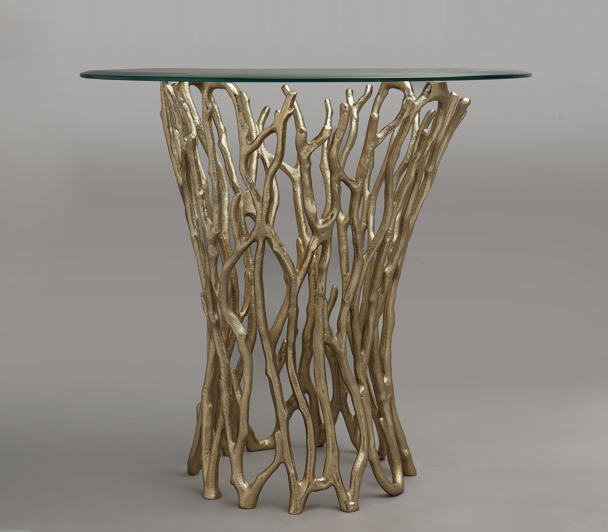 Twines Side Table | Artistic Corner Table for Living Room | Home Decor Luxury End Tables