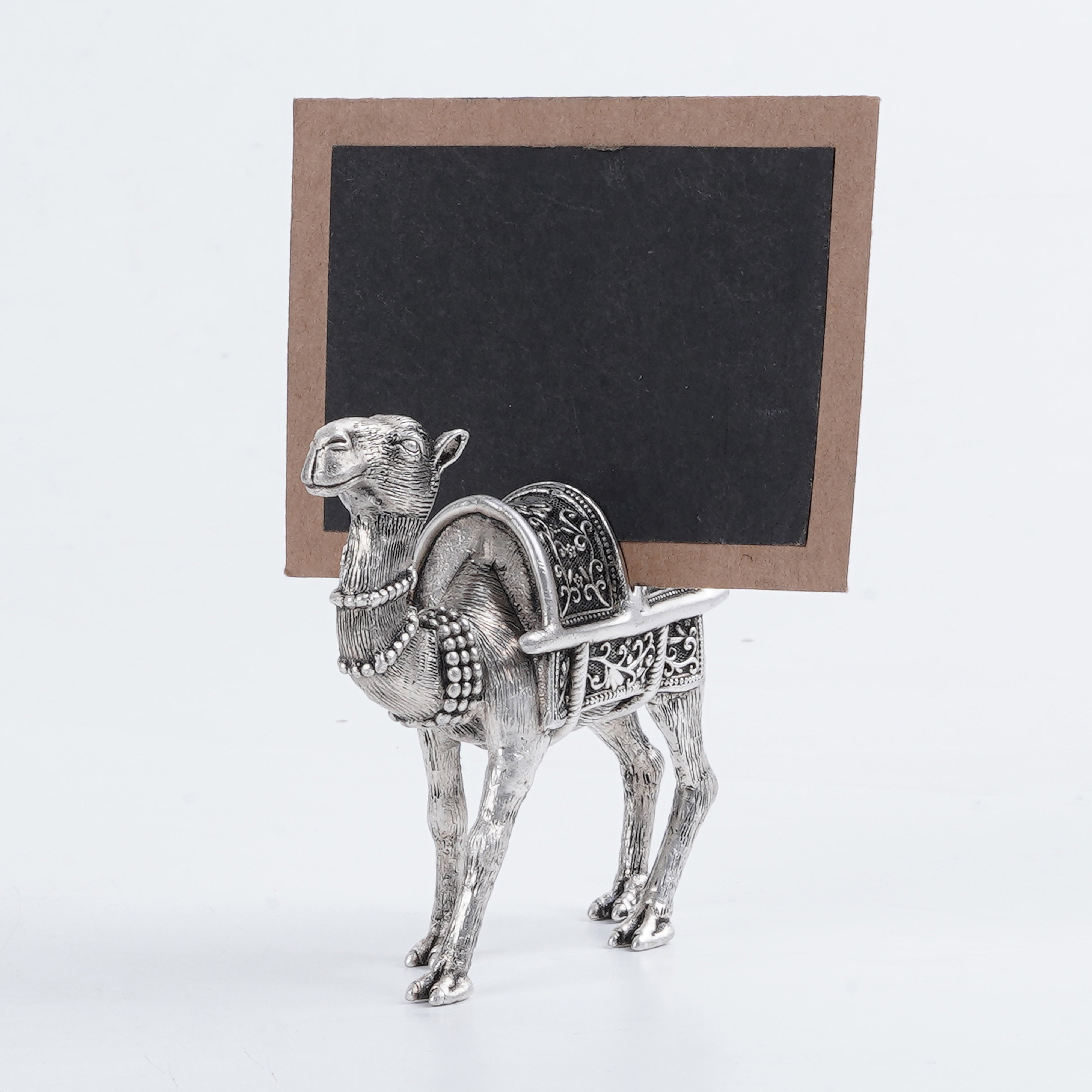 Silver Plated Brass Royal Camel Card Holder