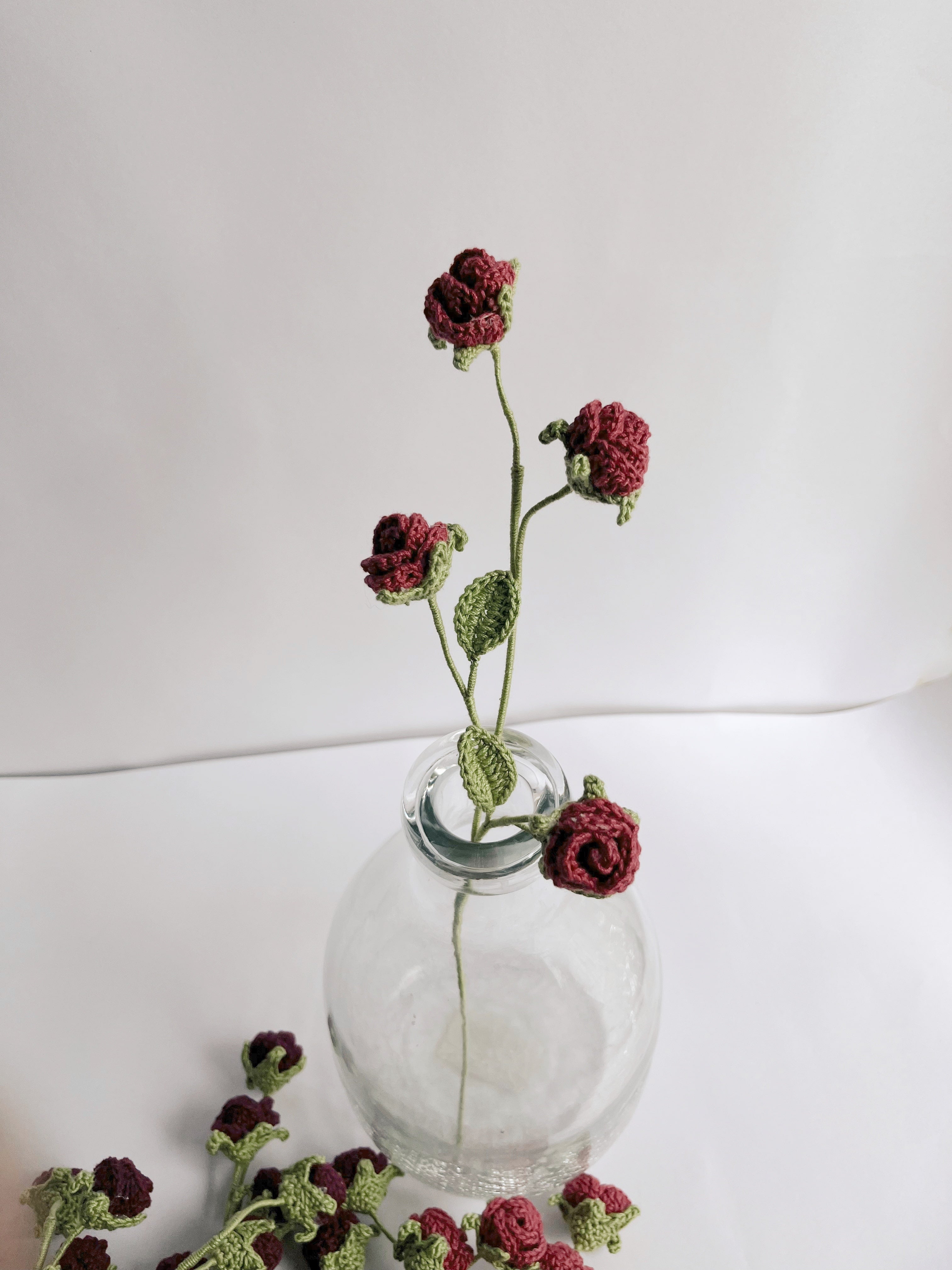 Mini Rose Stick Set Of 2