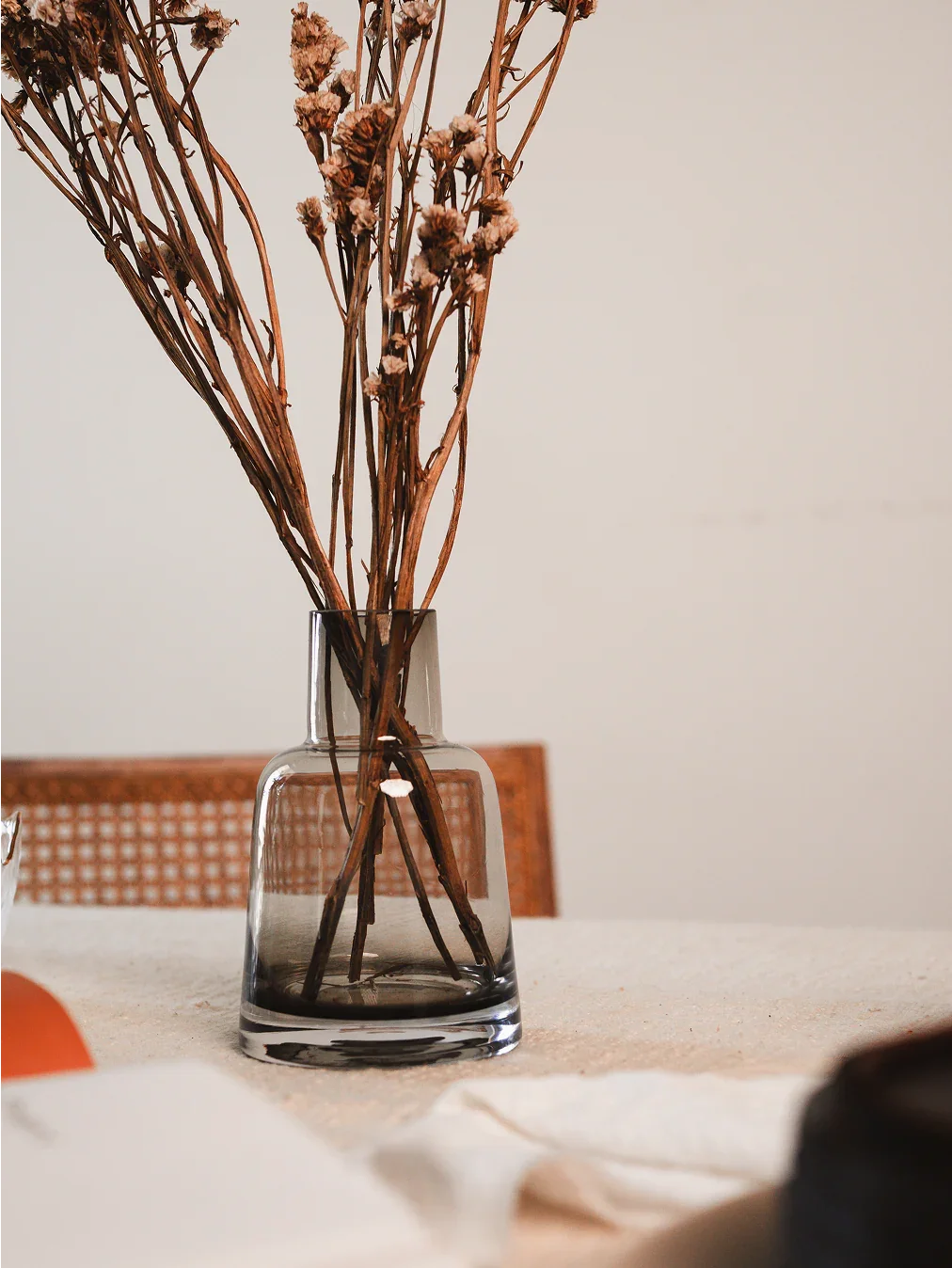 Pitcher Glass Vase | Transparent Flower Vase for Living Room | Modern Flower Pot for Home Decor & Centerpiece