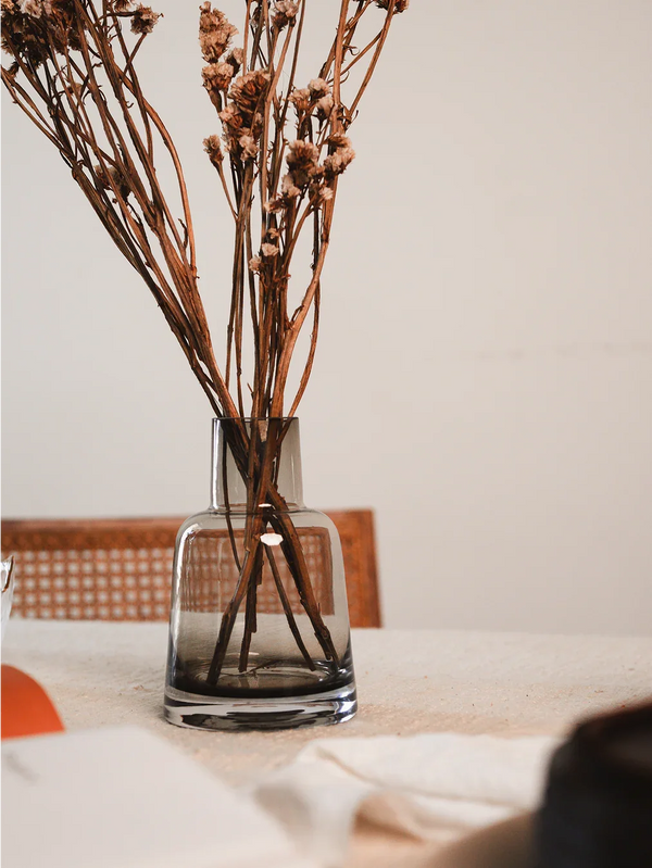 Pitcher Glass Vase | Transparent Flower Vase for Living Room | Modern Flower Pot for Home Decor & Centerpiece