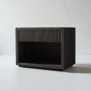 Reed 1-Drawer Ash Black Stained Bedside