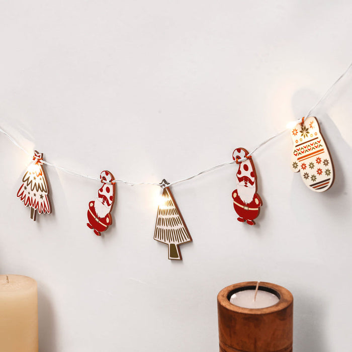 Santa - Gloves - Tree Light Bunting