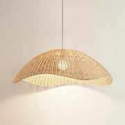 Wavy Rattan Pendant