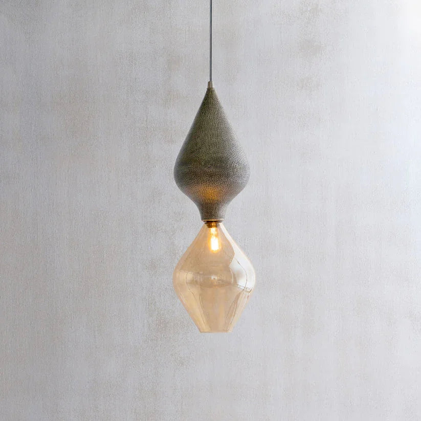 Twilight Hammered Hanging Lamp