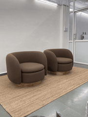 Reno Armchair | Fabric Upholstery, Solid Ash Wood