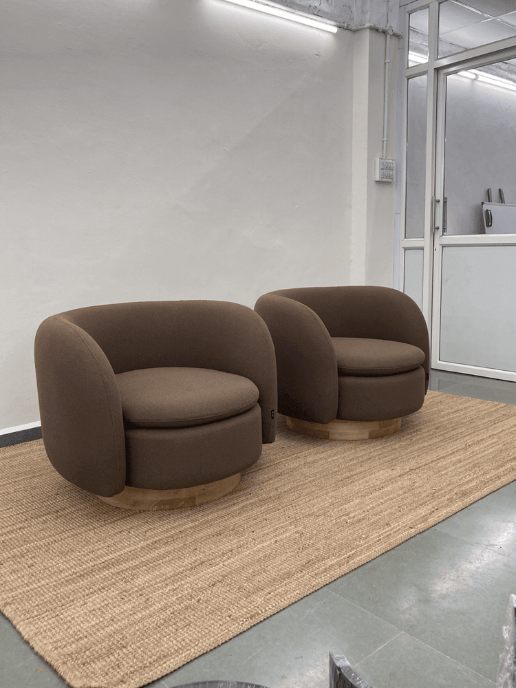 Reno Armchair | Fabric Upholstery, Solid Ash Wood