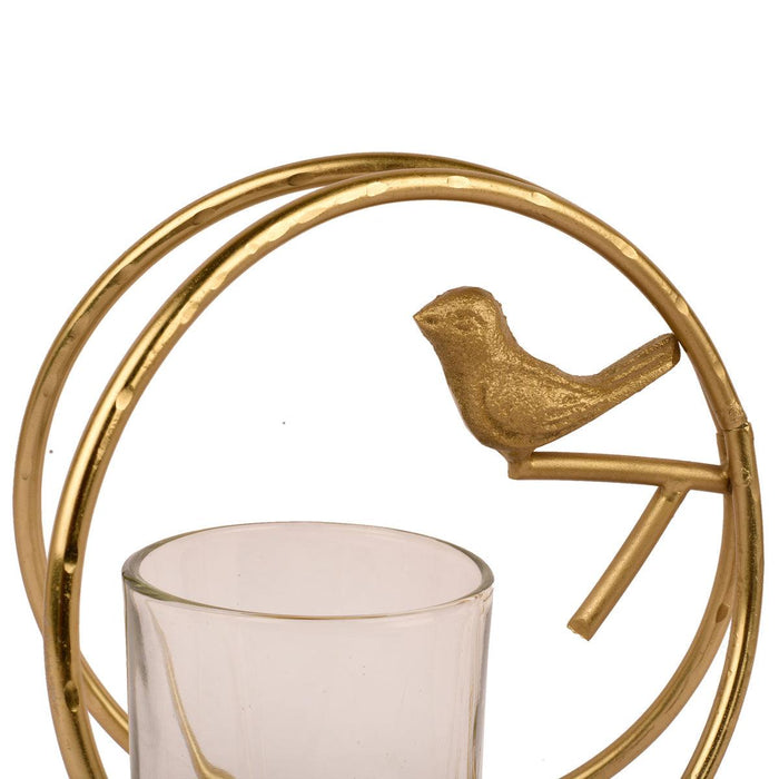 Bird with a Ring Candle Holder | Decorative Candle Stand for Home Decor