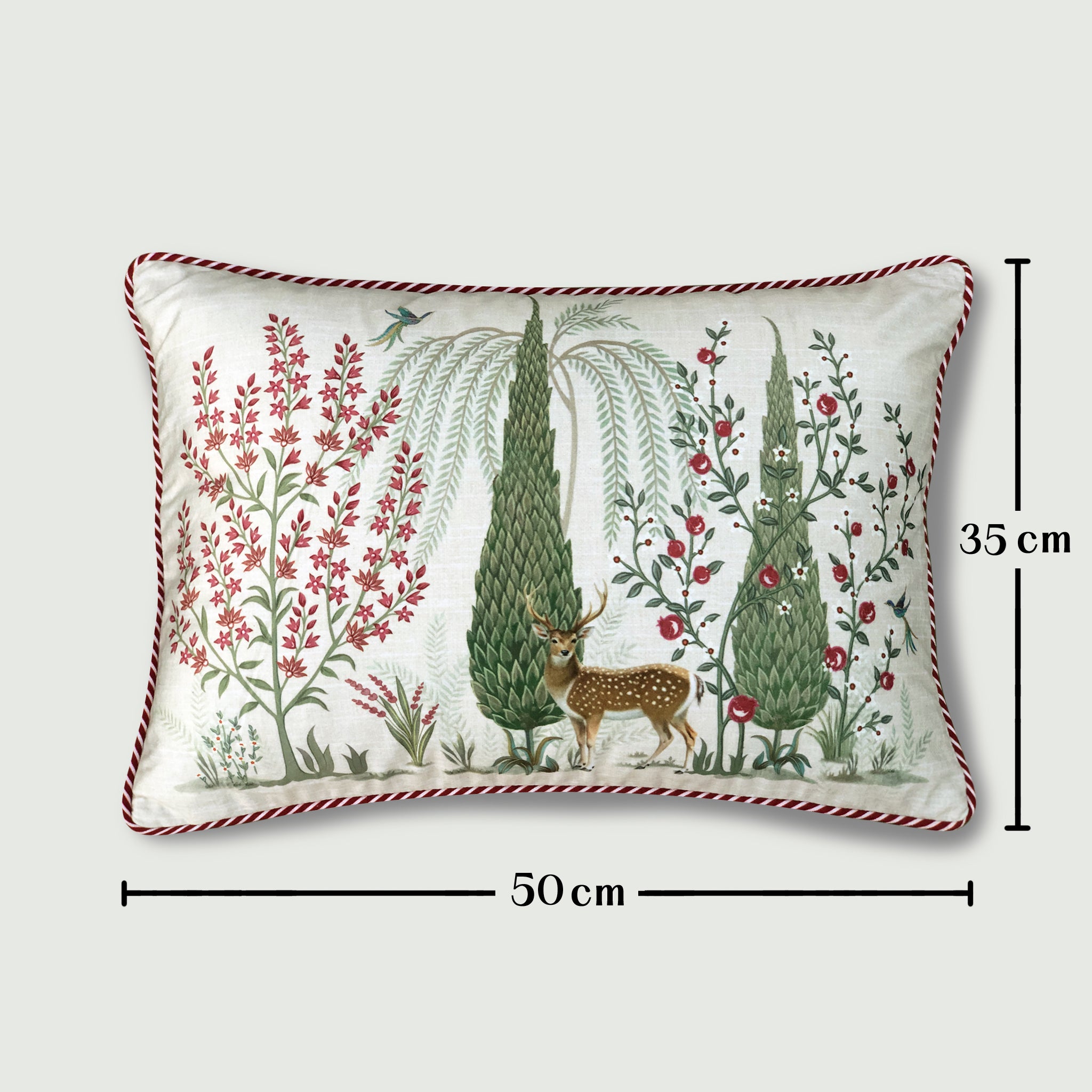 Whispering Grove Lumbar Cushion Cover -14x20, Beige