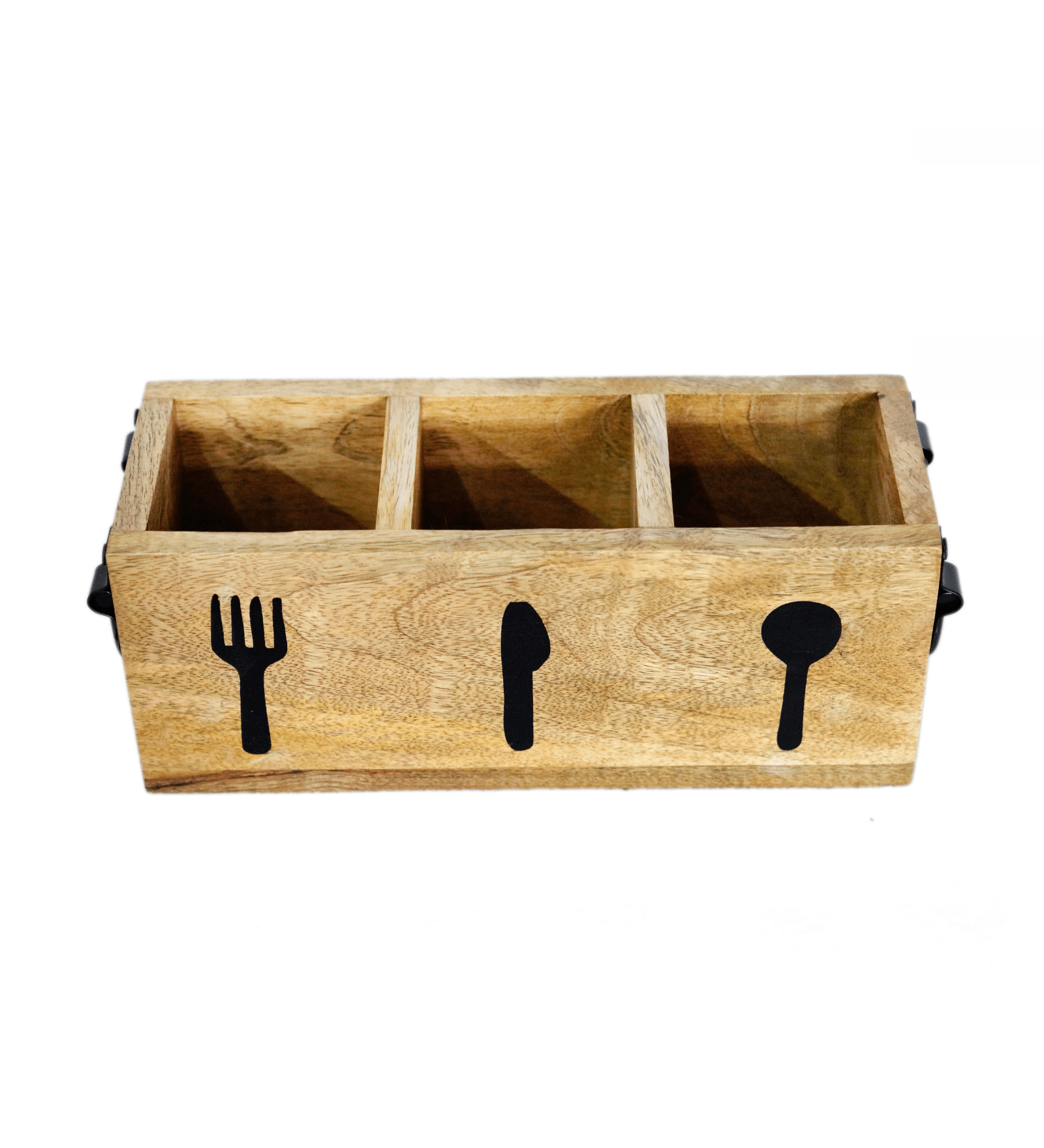 Multipurpose Wooden Cutlery Holder, for Dining Table & Kitchen Rack