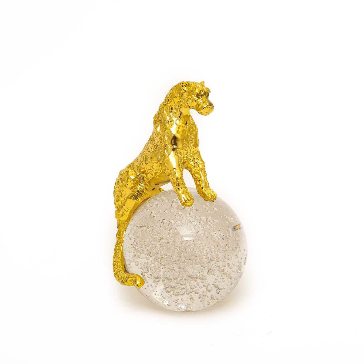 Crystal Leopard Decorative Object