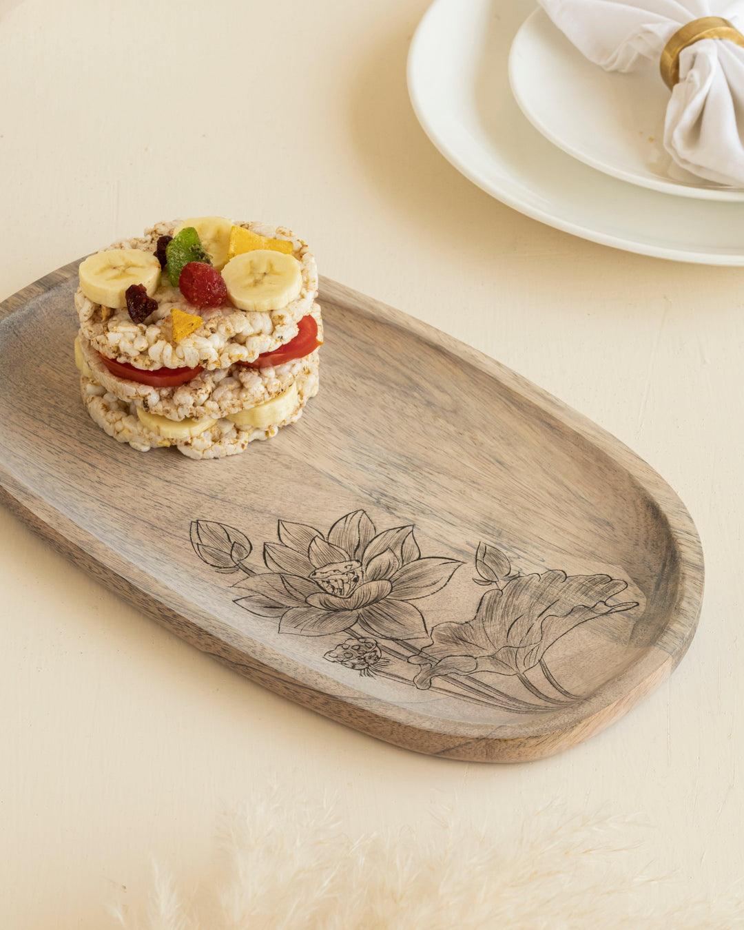 Eva Mango Wood Medium Platter