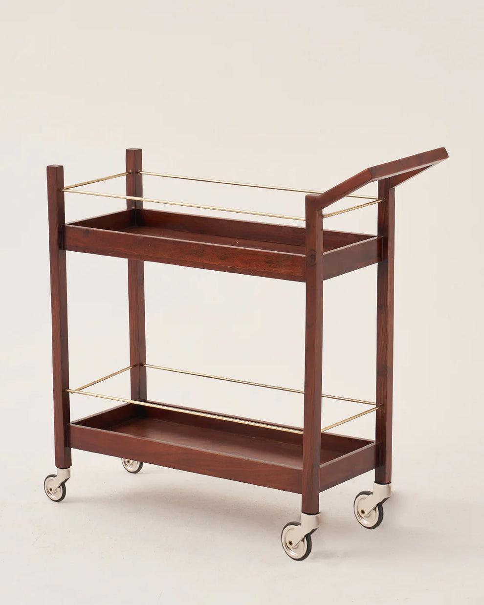 Bar Trolley with Wheels | Kitchen Trolley | Serving Trolley for Kitchen