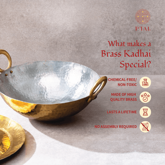 Brass kadhai (Round Base)