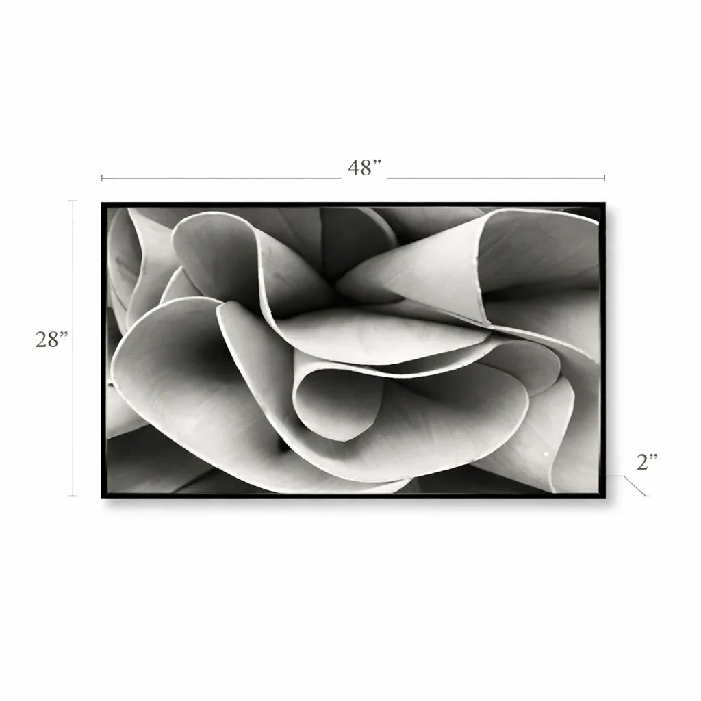 Ivory Flow – Neutral Minimalist Textured Canvas Wall Art 48x24