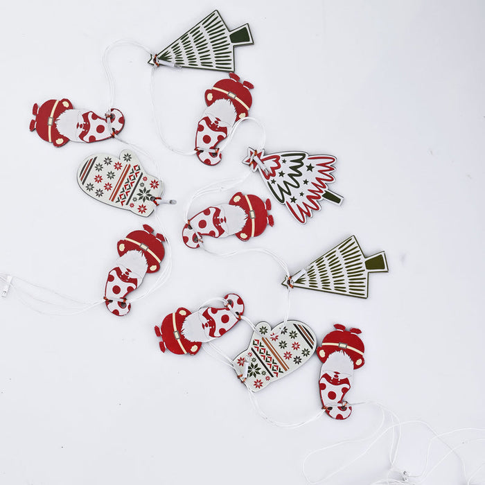 Santa - Gloves - Tree Light Bunting